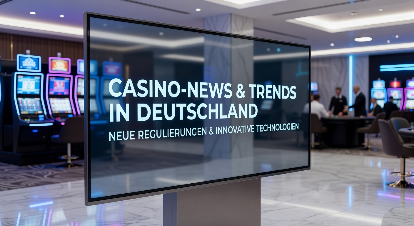 Glänzendes Casino-Innenraum mit Spielautomaten und Besuchern, Symbol für den boomenden Spielbankenmarkt in Deutschland