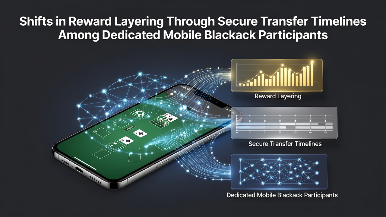 Darstellung von Transferzeitplänen und gestaffelten Belohnungen in einer mobilen Blackjack-Umgebung